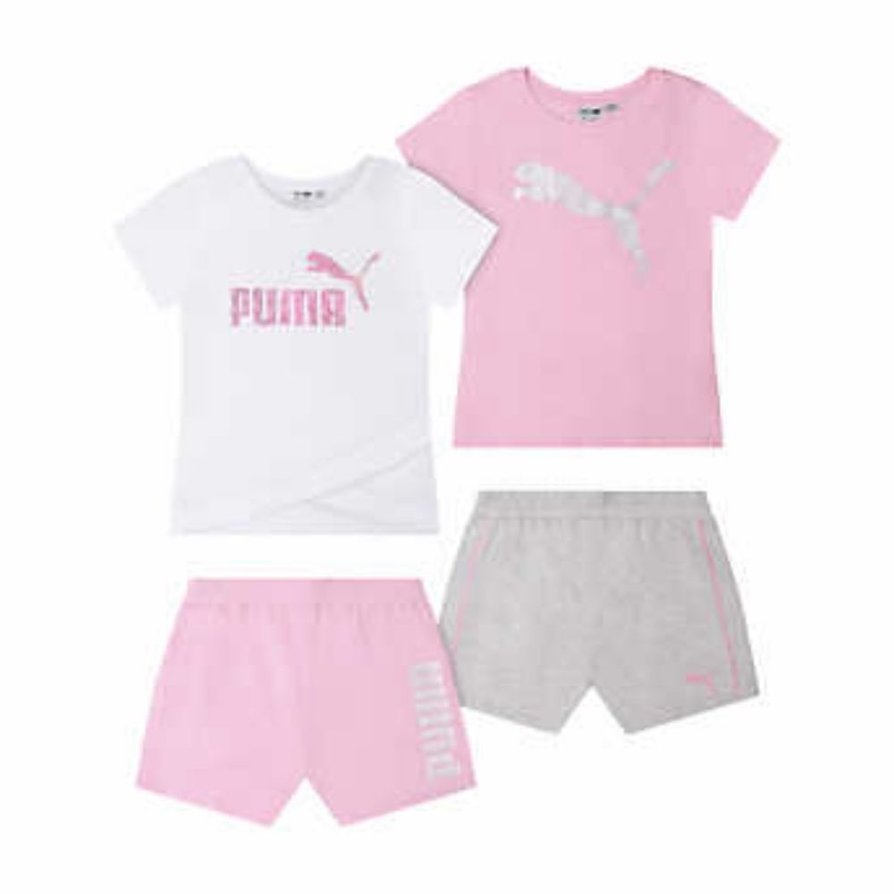 PUMA Youth 4-piece Set, White